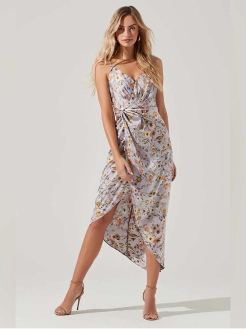 Astr the Label Giselle Floral Twist dress sz M